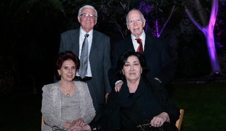  Enrique Villarreal, Juan Eduardo Werge, Ana María Quezada de Villarreal y Enriqueta de Werge.
