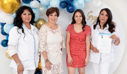  Leticia Zamora, Teresa López, Jéssica Gómez y Ruth Ubaldo.
