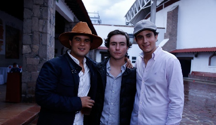  P.J. Piñero, Mateo Guerra y Javier Alcalde.