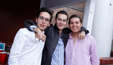  Juan Pablo Chevaile, Mario Siller y Moy Payán.