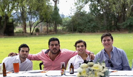  Jero Gómez, Emilio Gómez, Gonzalo Alcalde y Diego Bárcena.