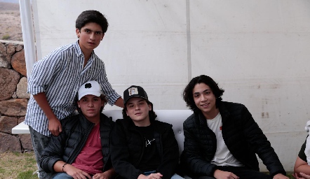  Chus, Daniel, Pato y Alberto.