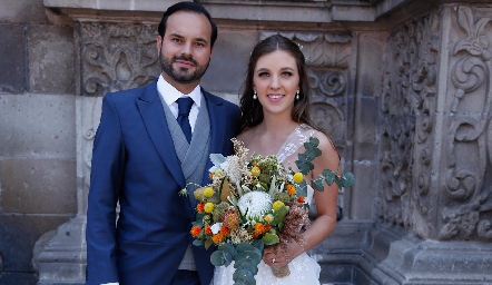  Rodrigo Alcalde Barragán y Paulina Martínez Garza ya son esposos.