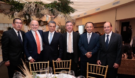  Gerardo Bocard, Erasto Aldrett, José Luis Aguilar, Guillermo Delgado, Fernando Díaz de León y José Dimas Hernández.