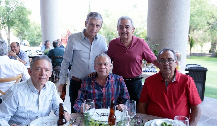  Gerardo Díaz Infante, Andrés Domínguez, Javier Castro, Carlos Martínez y José Antonio Orozco.