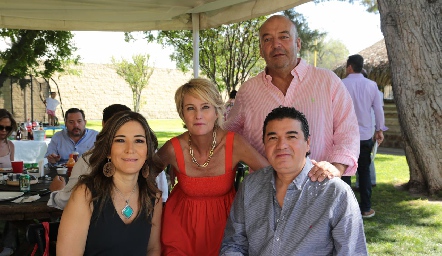  Martha Bermea, Güera Valle, Antonio Lozano y Andrés Amparán.