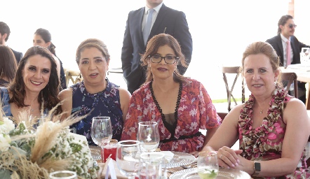 Lupita Bárcena, Sofía Carrillo, Rocío Padilla y Georgina Grande.