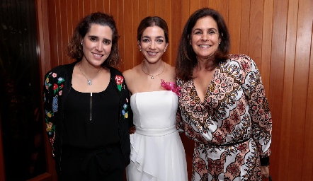  Mariana de Luna, Mónica Garza y Ana Laura Villarreal.
