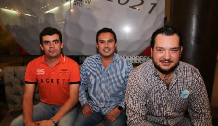  Carlos Fonseca, Manuel y Abel Calderón.