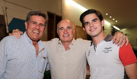  Galo Galván, Tomás Alcalde y Gustavo Medina.