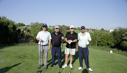  Rodrigo Soto, Carlos Valdez, Daniel Zollino y Eduardo Flores.