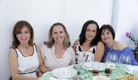 Gaby Sánchez, Olga de la Torre, Silvia Ducolumbier y Pita Retes.