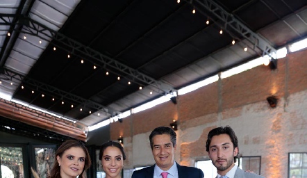 Ceci Ponce, Mariana Anaya, César Ramos y Sebastián Ramírez.