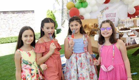  Emilia, Corina, Alexa y Vale.