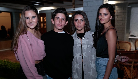  Camila de la Garza, Diego Payán, Andrea y Valeria del Sol.
