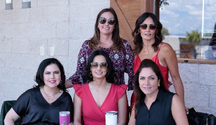  Marcela Payán, Claudia Artolózaga, Christianne Cambeses, Cristina Villanueva y Claudia Altamirano.