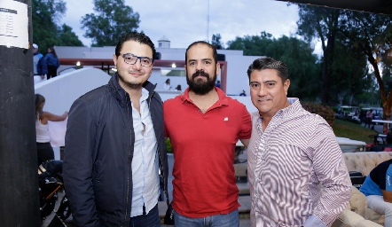  Mauricio Enríquez, Ricardo Garza y Jorge Zúñiga.