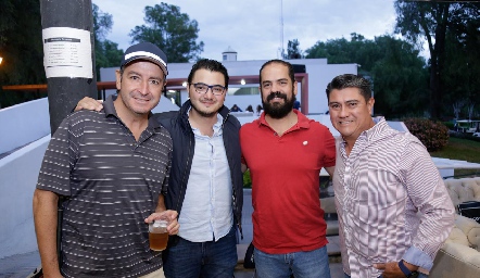  Roberto Pedroza, Mauricio Enríquez, Ricardo Garza y Jorge Zúñiga.