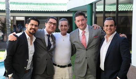  Francisco de Paula, Ángel González Barba, Alberto Castillo Silva, José Rodrigo Muñoz y Efraín Torres.