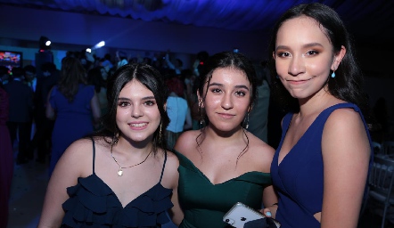  Isabella Malo, Paulina Pineda y Fátima Álvarez.