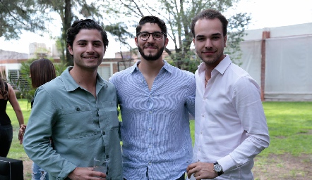  Ricardo Cruz, José Armando Martínez y Fernando Tricio.