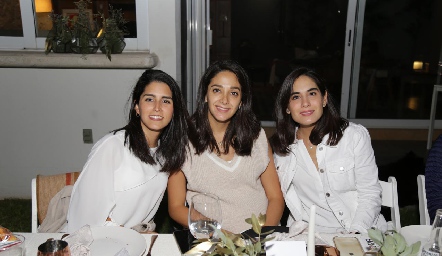 Daniela González, Isa Villanueva y Mariana Rodríguez.