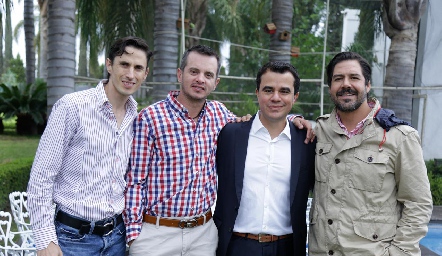  Jonathan Rivera, Eduardo Zermeño, Víctor Huerta y Miguel Martínez.