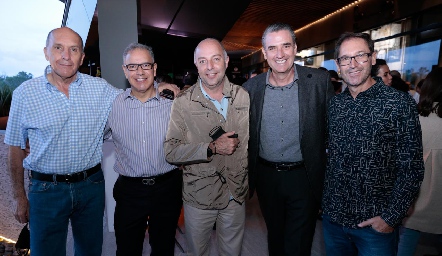  Samuel Hernández, Ernesto Puga, Pepe Humara, Alberto Anaya y Carlos Celis.