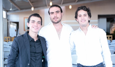  Santiago Guzmán, Manuel Saiz y Mauricio Martínez.