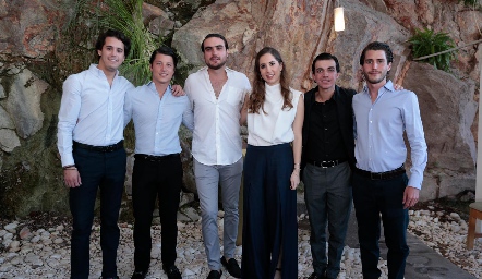  Mauricio Martínez, Santiago González, Manuel Saiz, Mónica Torres, Santiago Guzmán y Felipe Palau.