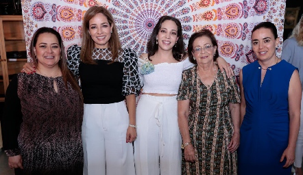  Paty Sánchez, Ana Luisa Acosta, Sofía Torres, Paloma y Paloma Sánchez.