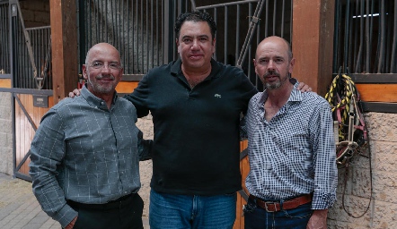  Marcelo Meade, Roberto Silva y Ricardo Meade.