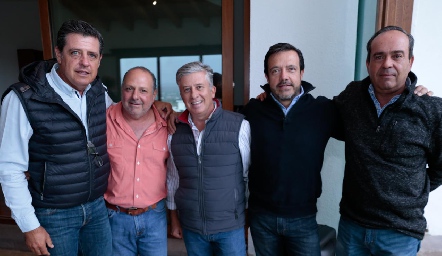  Carlos Malo, Che Hernández, Jorge Gómez, Juan Carlos de la Rosa y Leocadio Martínez.