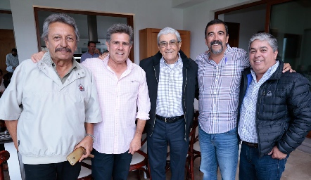  Eduardo Díaz de León, Galo, Giba y Gerardo Galván con Gerardo Córdova.