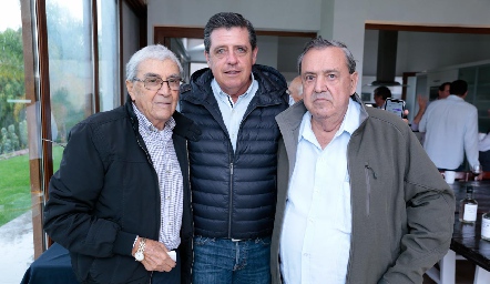  Giba Galván, Carlos Malo y Gabriel Valle.