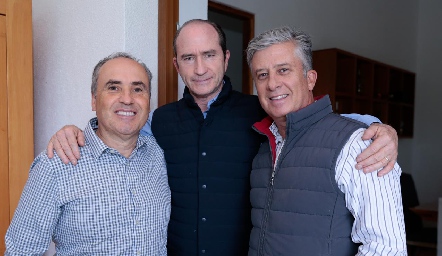  Alejandro Navarro, Rodak Palau y Jorge Gómez.