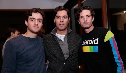  Rodrigo Abud, Andrés Quintero y Diego Jourdain.