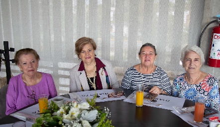  Güera López, Marcelle Coulon, Yolanda Del Valle y Yusa Mendizábal.
