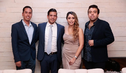  Sebastián Rueda, Héctor Rueda, Ana María y Edgardo Hernández.