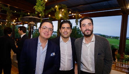  Toño Guzmán, Mauricio Motilla y Roberto Zollino.