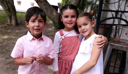  Sebastián, Paula y Carlota.