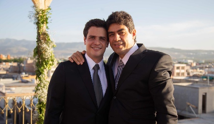  Luis Torres con su papá Luis Torres Corzo.