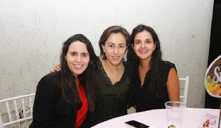  Luciana Rodríguez, Midori Barral y Yolanda Aguillón.