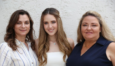 Gabriela Padilla, María Orozco y María Calvillo.