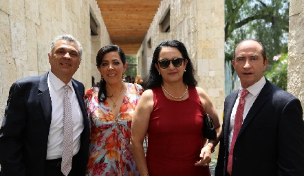 Ariel Álvarez, Mónica Noguez, Javier Palau y Ceci Hernández.