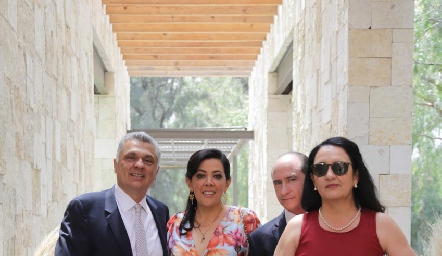  Ariel Álvarez, Mónica Noguez, Javier Palau y Ceci Hernández.