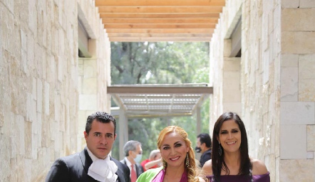  Humberto Dávila, Fernanda de la Vega y Norma Pedrero.