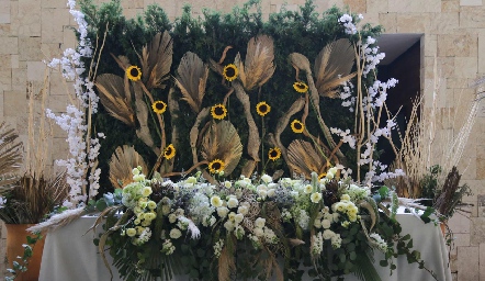  Mesa de novios.