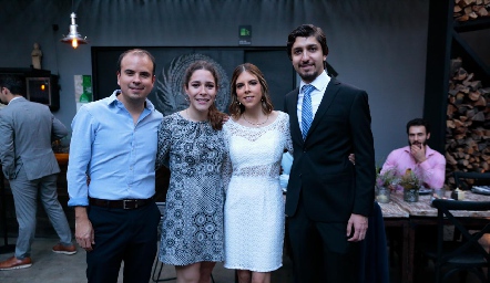  Ernesto Aguilera, Lorena de la Parra, Marissa Tobías y Guillermo Alonso.