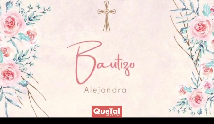  Bautizo de Alejandra González Vilet.